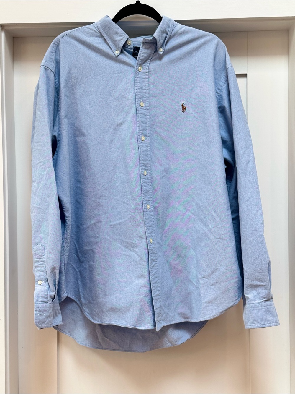 Ralph Lauren Light Blue Oxford Button-Down Shirt - Men, XXL (18 36/37)